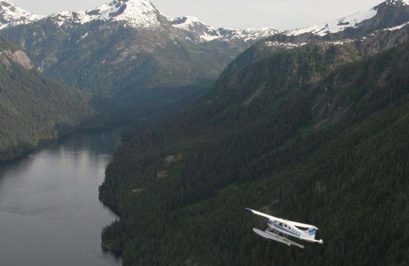 Flying through the mountains at Gilmore Hotel.