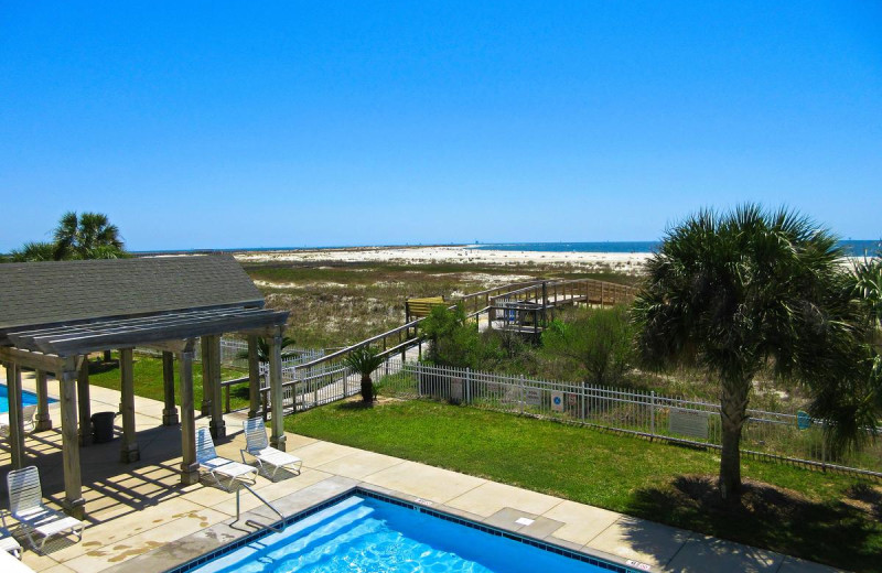 Rental pool at Beachfront Rentals.