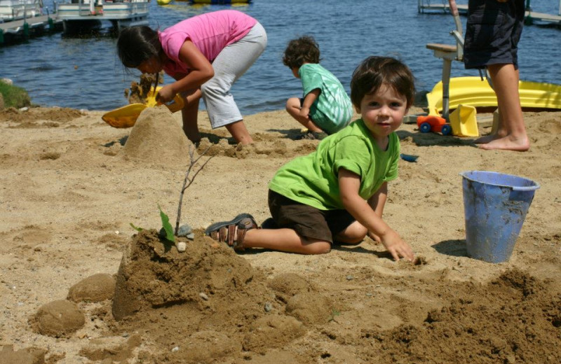 The beach at Timber Trails Resort.