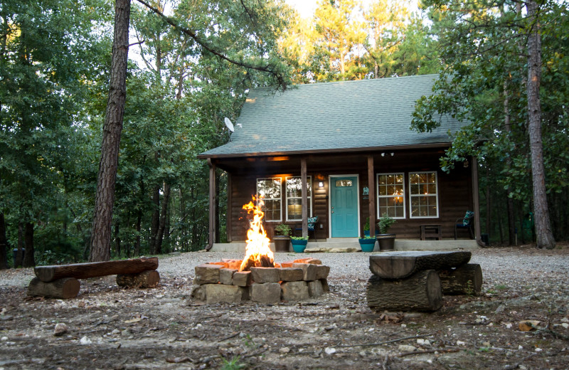 Cabin exterior at Kiamichi Country Cabins.