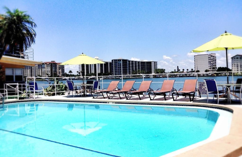 Outdoor pool at Ebb Tide Suites Resort.