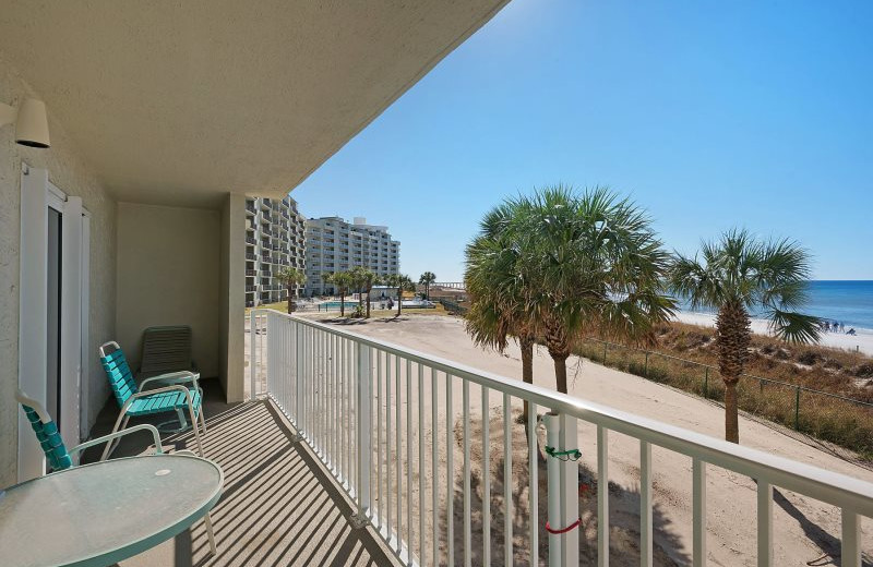 Rental balcony at Moonspinner Condominium.