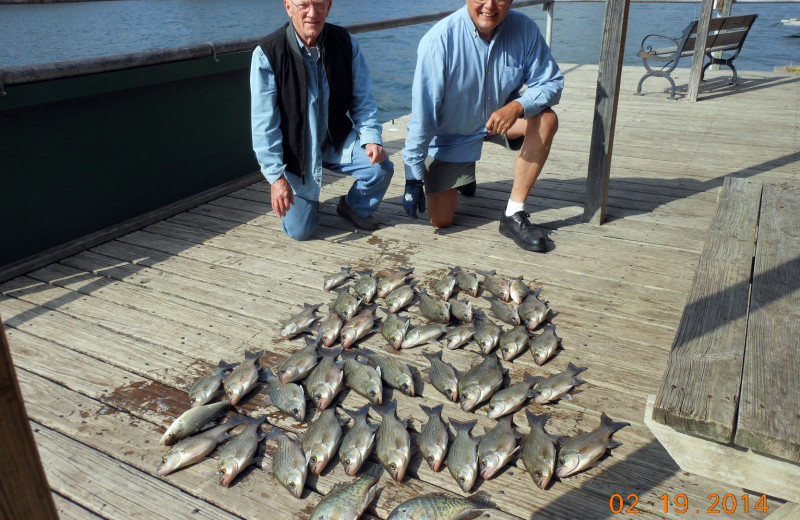 Fishing at Heart of Texas Lake Resort.