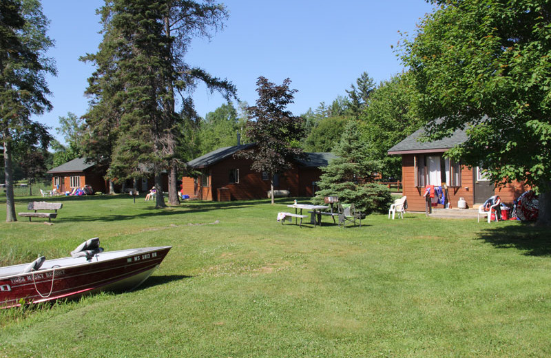 Cabins at Tiger Musky Resort.