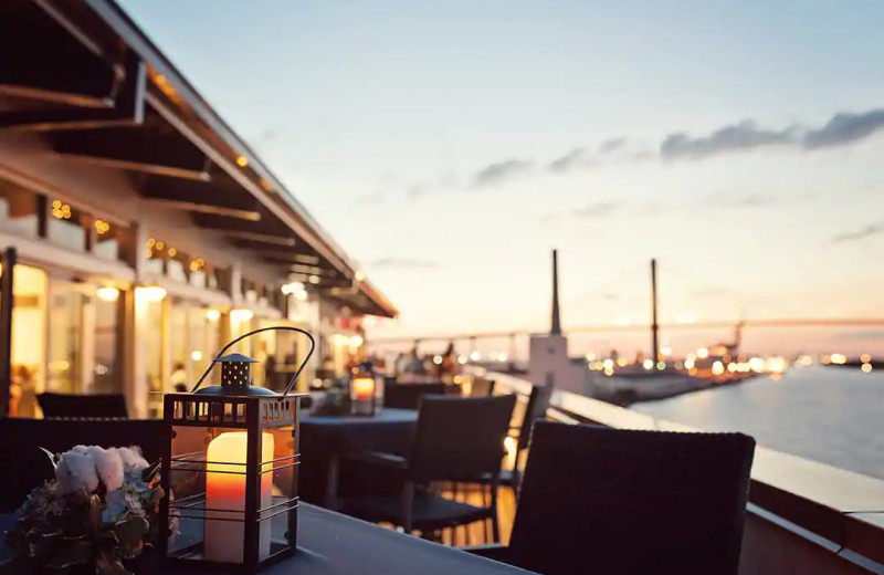 Patio at The Cotton Sail Hotel.