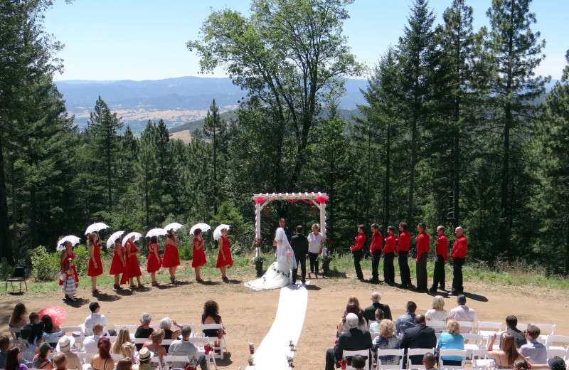 Wedding ceremony at Precious Forest.