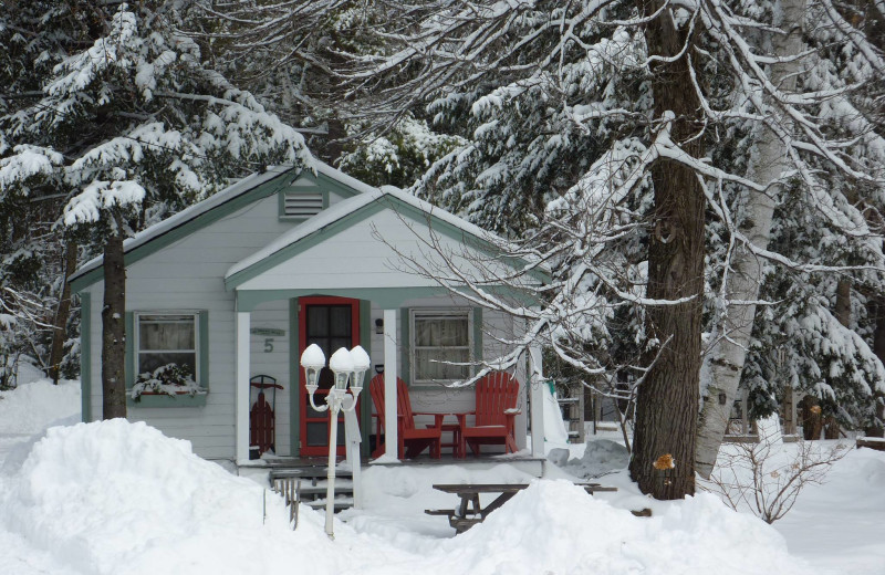 Winter at Cottage Place on Squam Lake.