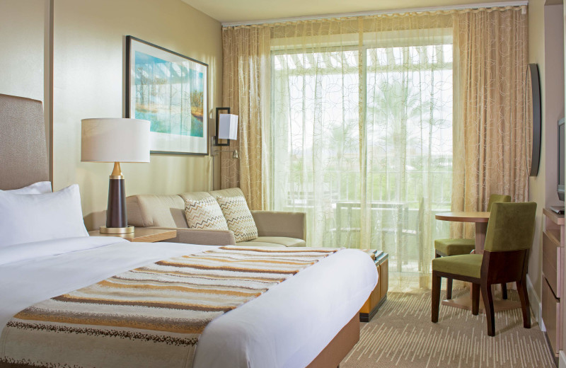 Guest room at Marriott's Canyon Villas.