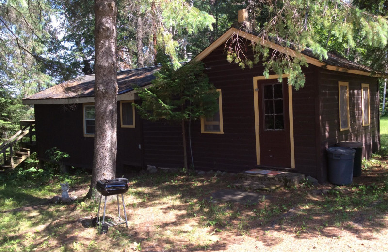 Cabin exterior at Antler Lodge.