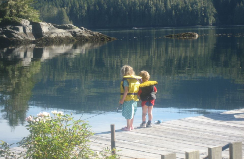 Fishing at Blackfish Lodge.