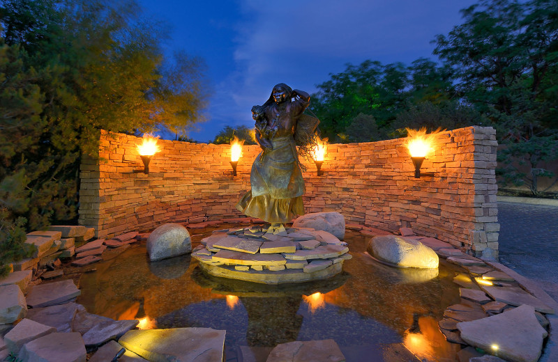 Fountain at Inn and Spa at Loretto.