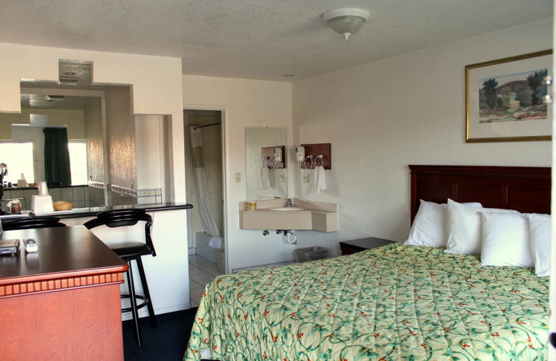 Guest room at Orange Show Inn.