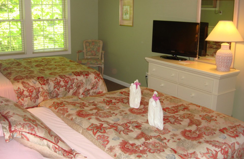 Guest room at Pink Blossoms Resort.