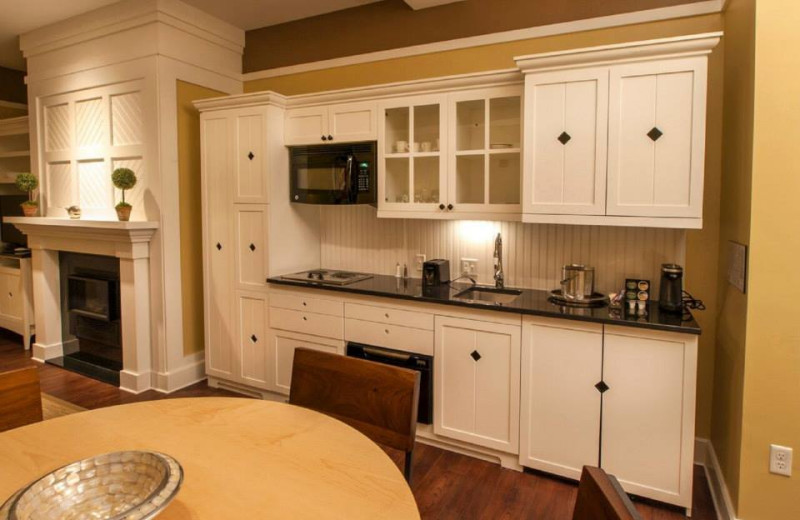 Guest kitchenette at Inn at Diamond Cove.