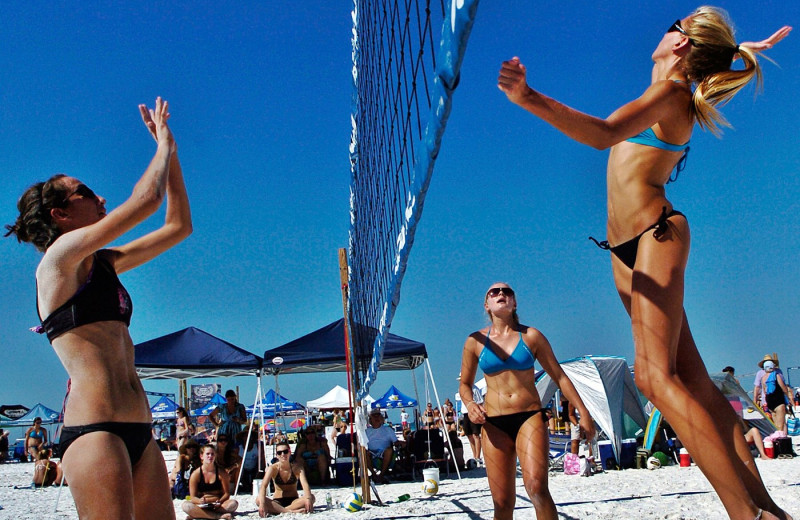 Beach activities at Alecassandra Vacation Villas.