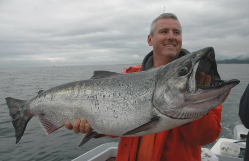 Fishing at Elfin Cove Resort.