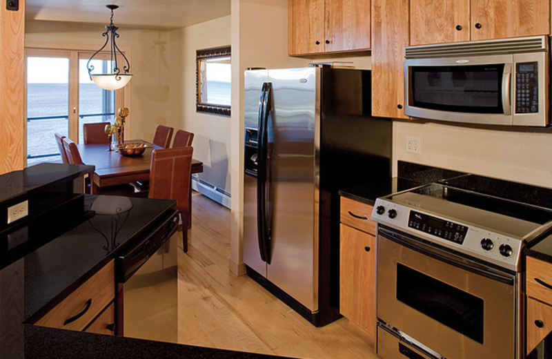 Vacation rental kitchen at Surfside on Lake Superior.