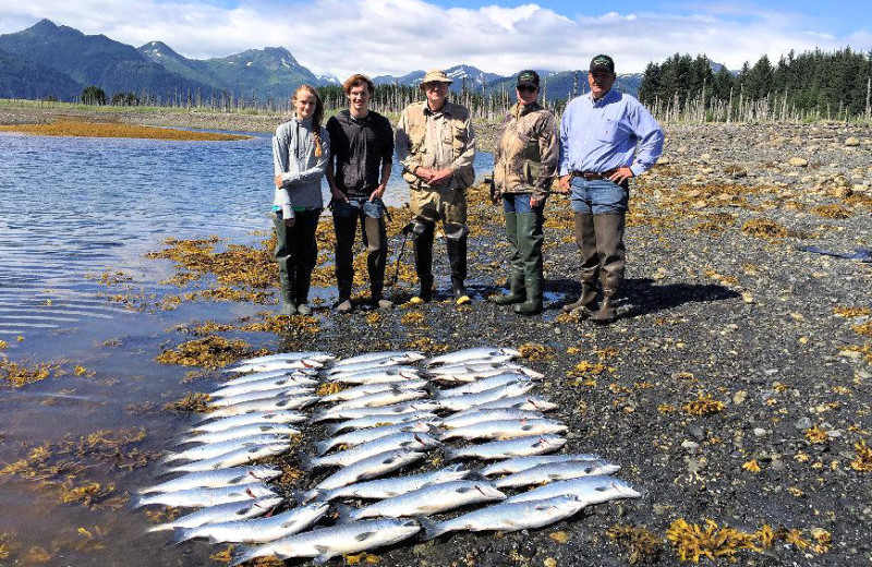 Fishing at All Alaska Outdoor Lodge.