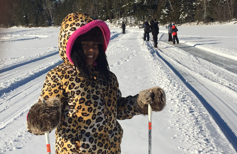 Skiing at YMCA Camp Du Nord.