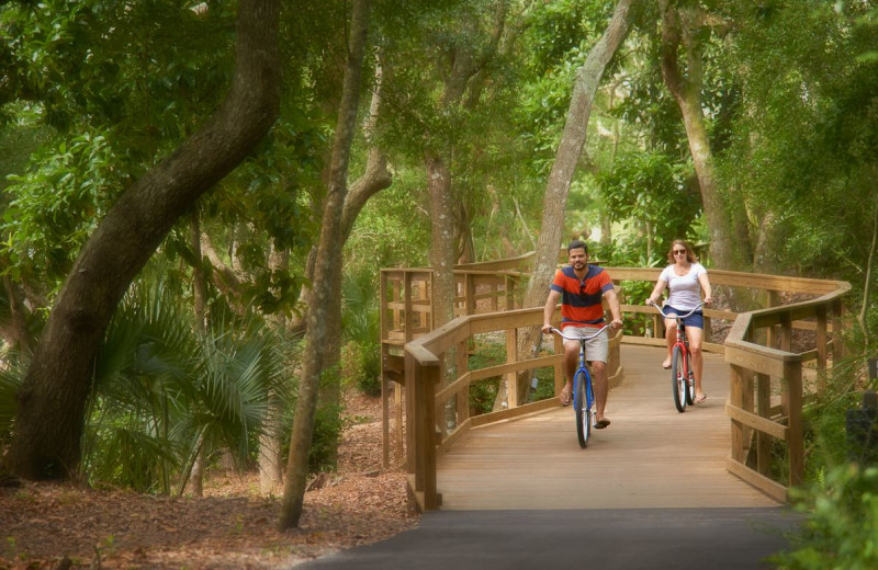 Bike riding at Omni Amelia Island Plantation.