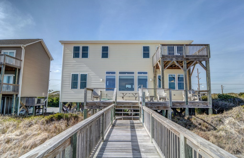 Rental exterior at Topsail Realty.