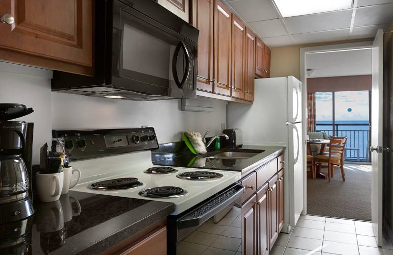 Guest kitchen at Landmark Resort.