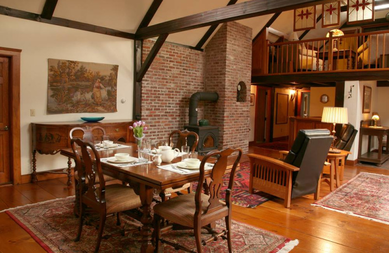 Dining room at Morning Glory Inn.