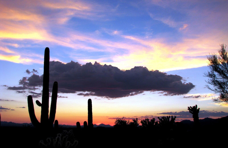 Sunset at Gainey Suites Hotel.