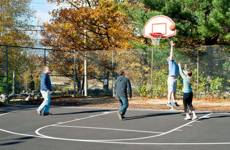 Basketball court at Steele Hill Resorts.