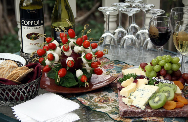 Dining at Hennessey House Bed & Breakfast.