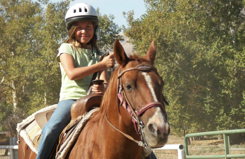 Horseback riding at Wonder Valley Ranch Resort.