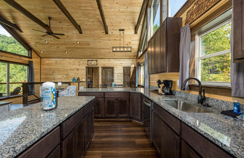 Rental kitchen at Eden Crest Vacation Rentals, Inc.