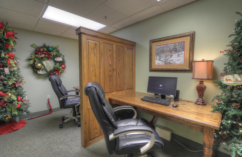 Business center at The Inn at Christmas Place.