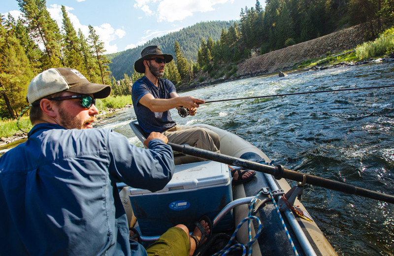 Fishing at The Resort at Paws Up.