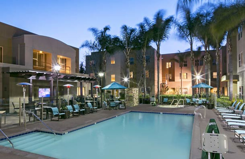 Outdoor pool at Residence Inn San Diego Carlsbad.