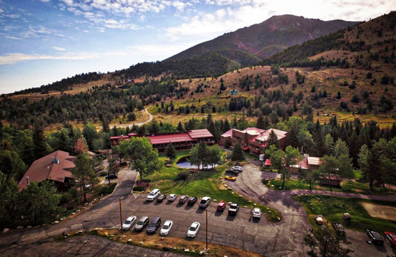 Aerial view of Rock Creek Resort.