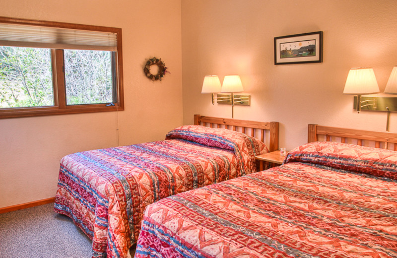 Double bedroom at McGregor Mountain Lodge.