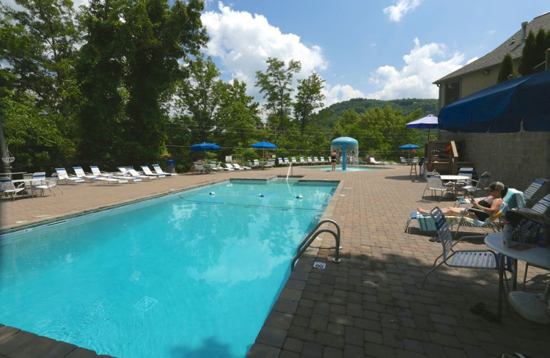 Outdoor pool at Chalet Village.