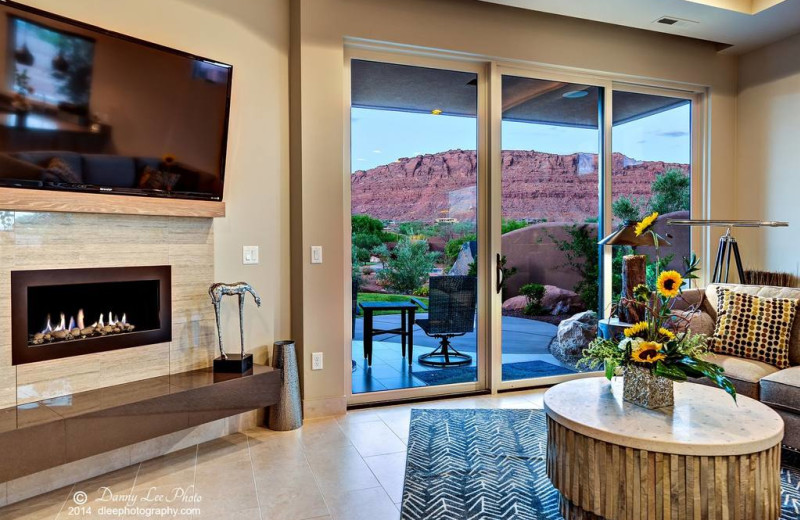 Guest suite living room at The Inn at Entrada.