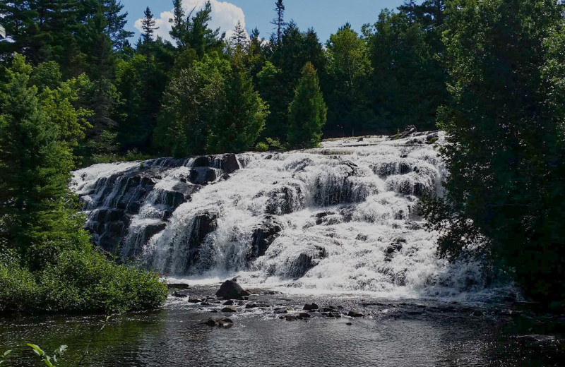 Waterfall at Idle Hours Resort.