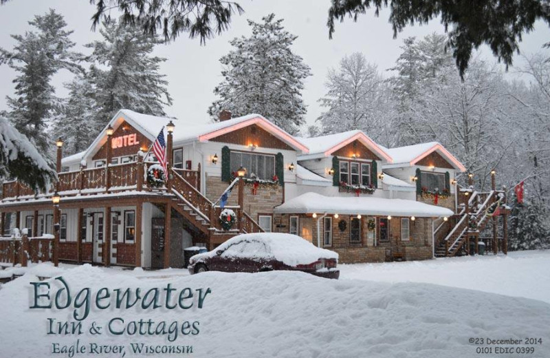 Winter time at Edgewater Inn & Cottages.