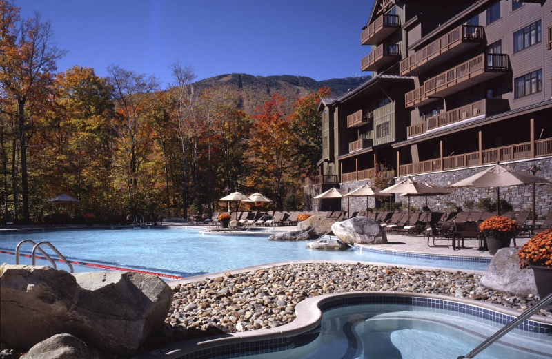 Outdoor pool at Stowe Mountain Lodge.