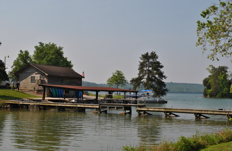 Lake view at Piney Point Fishing Resort.