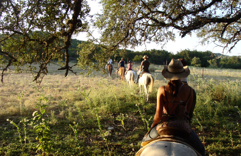 Horseback riding at Rancho Cortez.