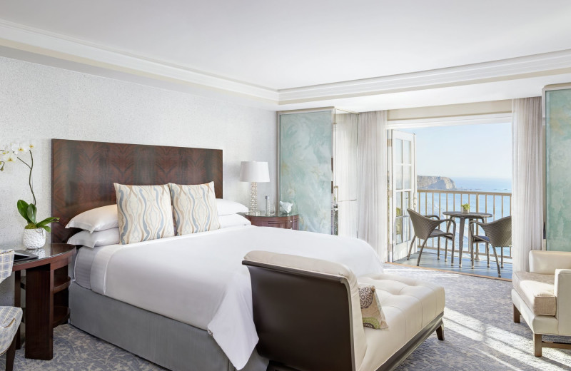 Guest bedroom at The Ritz-Carlton, Laguna Niguel.