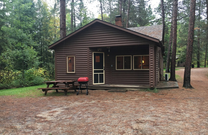 Cabin exterior at Bert's Cabins.