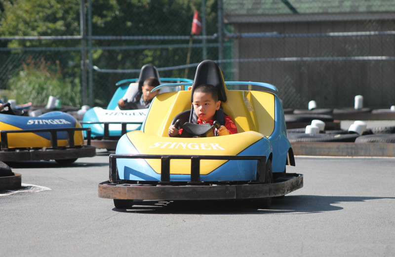 Go karts at Woodloch Resort.