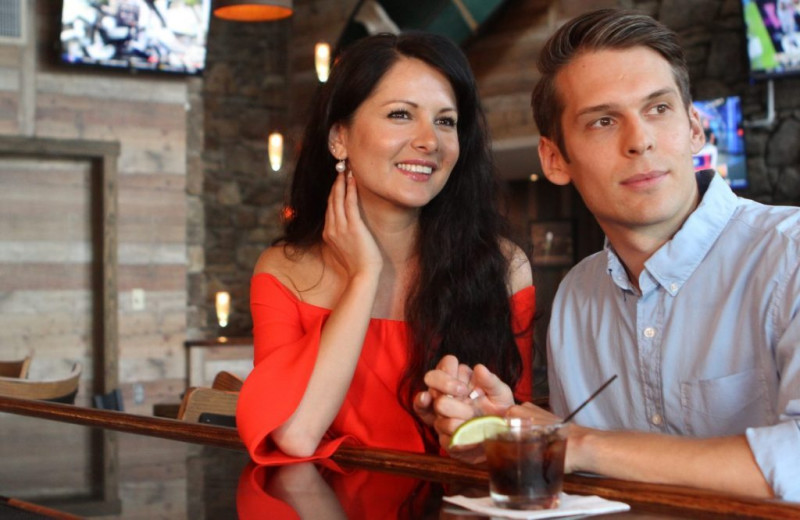Couple at Rumbling Bald Resort.