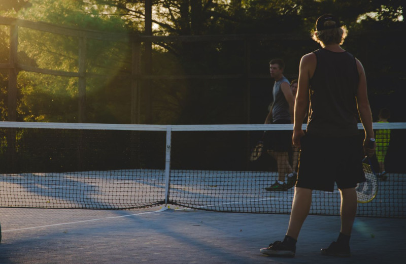 Tennis court at The Lodge at Woodloch.