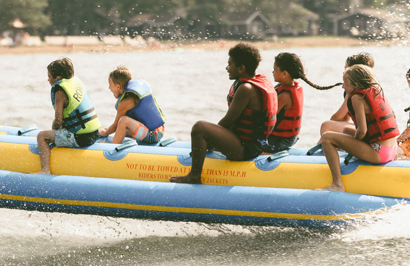 Lake activities at Grand View Lodge.